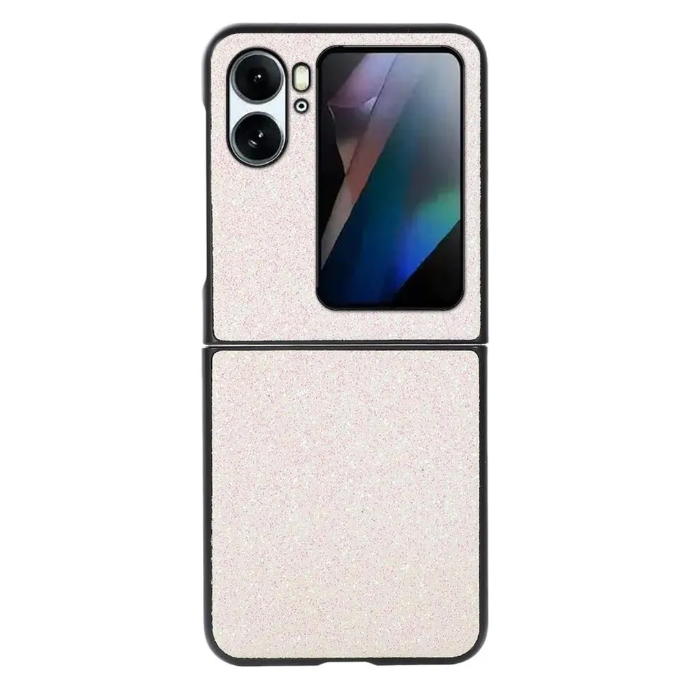 König Design Hülle Handy Schutz für OPPO Find N2 Case Cover Flip Tasche Etui Bumper Glitzer (Oppo Find N2 Flip)