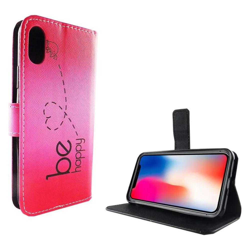 König Design Hülle Handy Schutz für Apple iPhone XS Case Cover Tasche Wallet Etui Handyhülle (Apple iPhone XS)