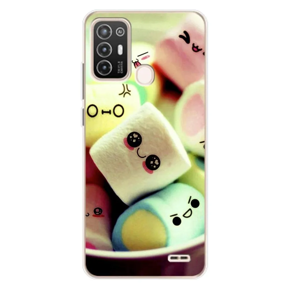 König Design Hülle Handy Schutz für ZTE Blade A52 Case Cover Tasche Bumper Etuis Backcover (ZTE Blade A52)