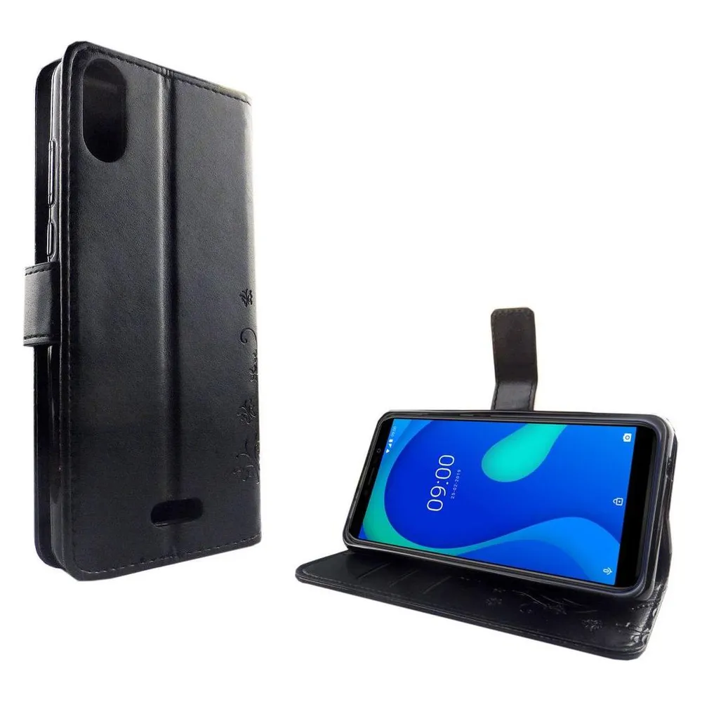 König Design Hülle Handy Schutz für Wiko Y80 Case Cover Tasche Wallet Etui Handyhülle Bumper (Wiko Y80)
