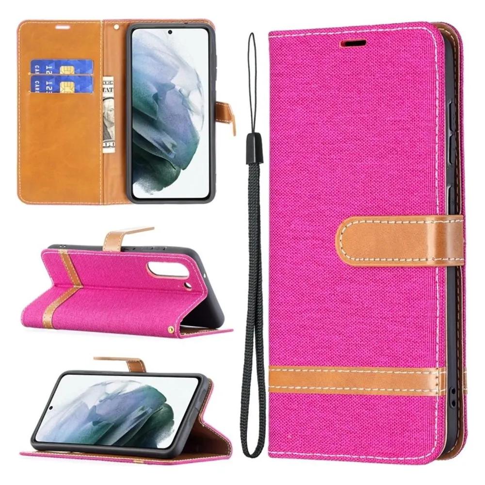 König Design Hülle Handy Schutz für Samsung Galaxy S21 FE Case Flip Cover Tasche Etui Bumper (Samsung Galaxy S21 FE)