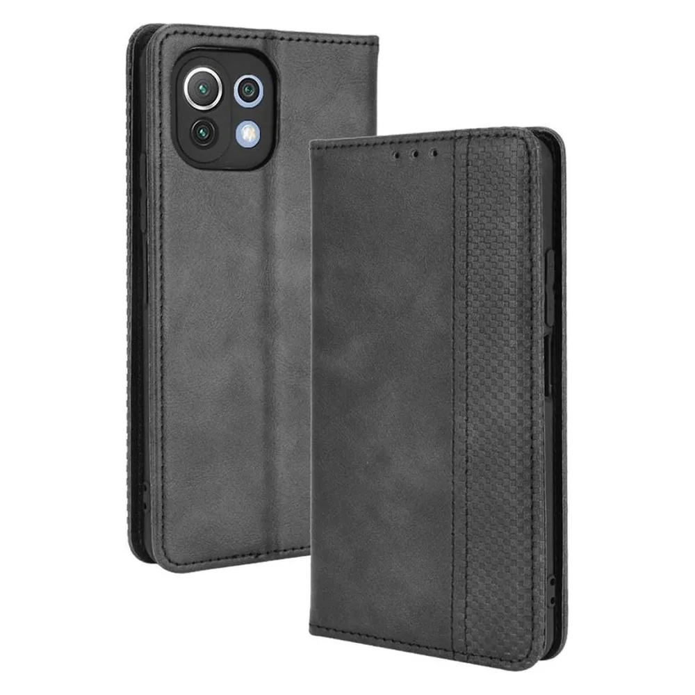 König Design Hülle Handy Schutz für Xiaomi Mi 11 Lite Case Flip Cover Tasche Etuis Bumper (Xiaomi Mi 11 Lite)