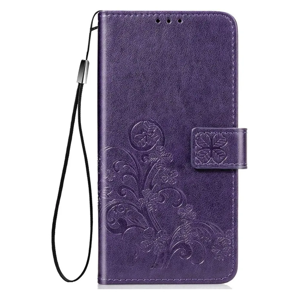König Design Hülle Handy Schutz für Xiaomi Mi 10 Lite 5G Case Flip Cover Tasche Etuis Violett