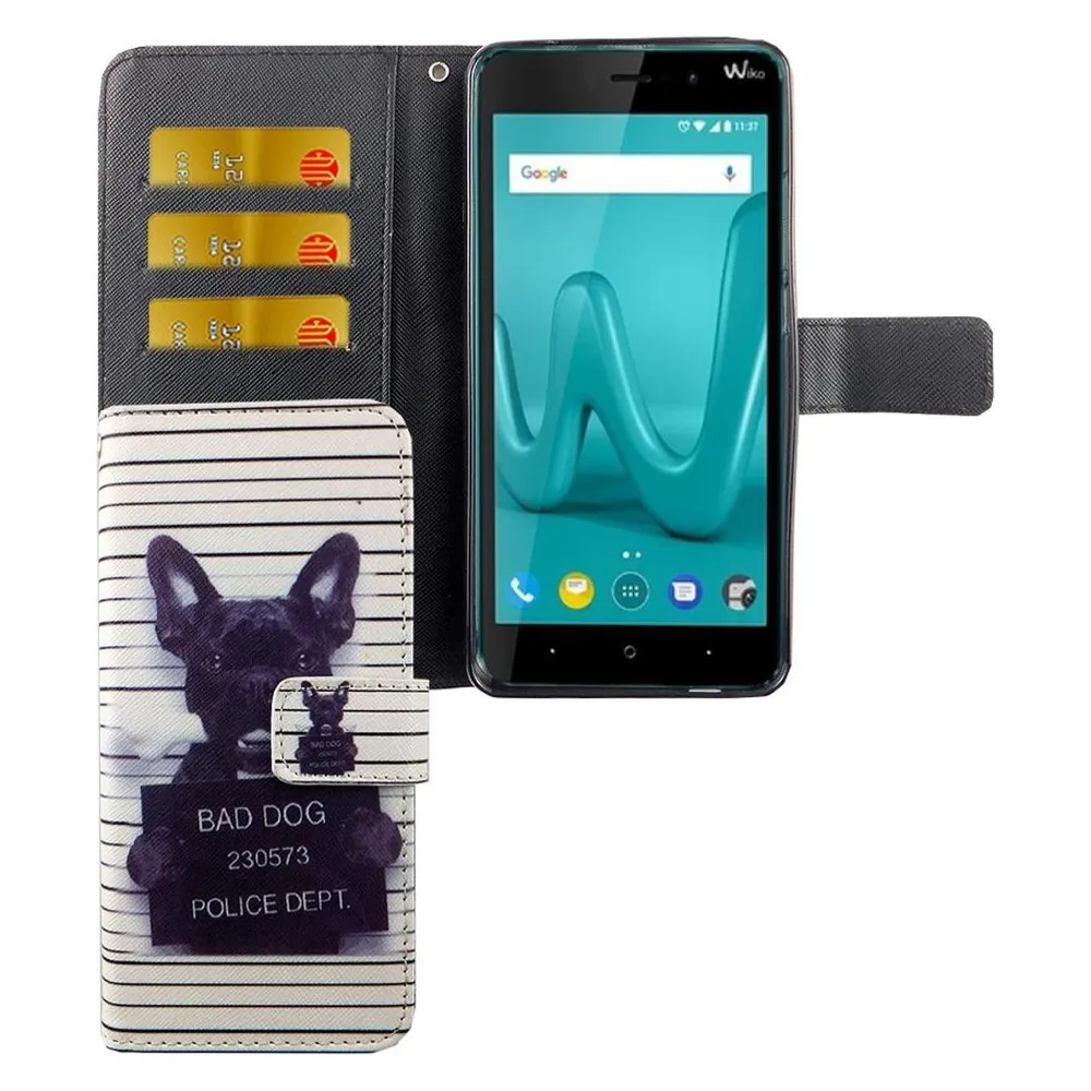 König Design Hülle Handy Schutz für Wiko Lenny 4 Plus Case Cover Tasche Wallet Etui Bumper (Wiko Lenny 4 Plus)