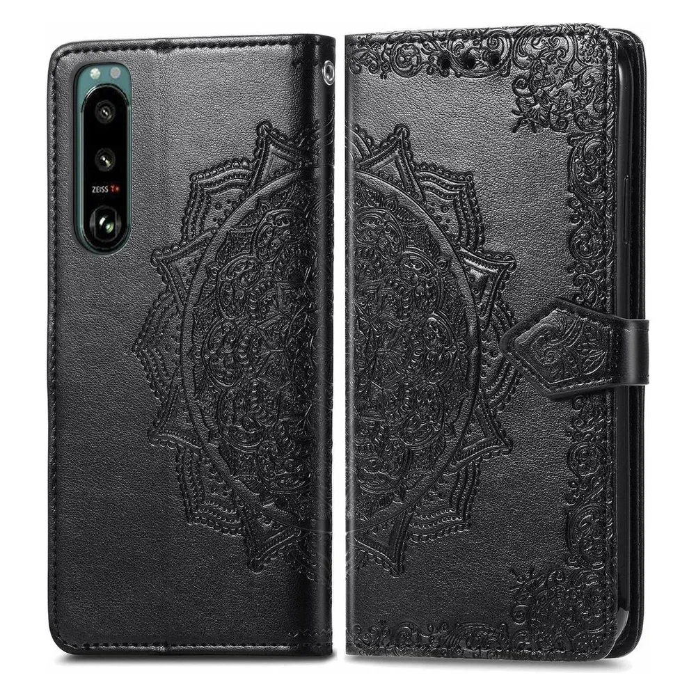König Design Hülle Handy Schutz für Sony Xperia 5 III Case Cover Tasche Etuis Bumper Schwarz (Sony Xperia 5 III)