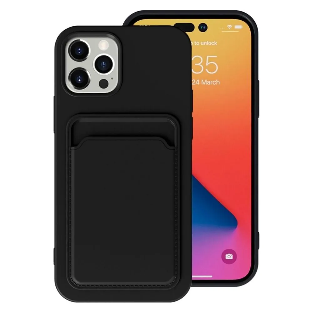 König Design Hülle Handy Schutz für Apple iPhone 14 Serie Case Cover Bumper Kartenfach Etuis (Apple iPhone 14 Pro)