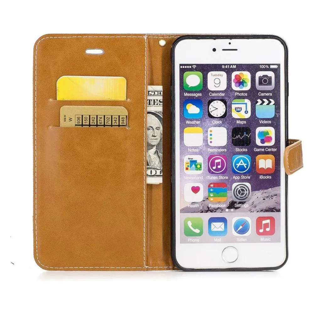 König Design Hülle Handy Schutz für Apple iPhone 6 Plus / 6s Plus Case Cover Tasche Wallet (Apple iPhone 6 Plus, Apple iPhone 6s Plus)