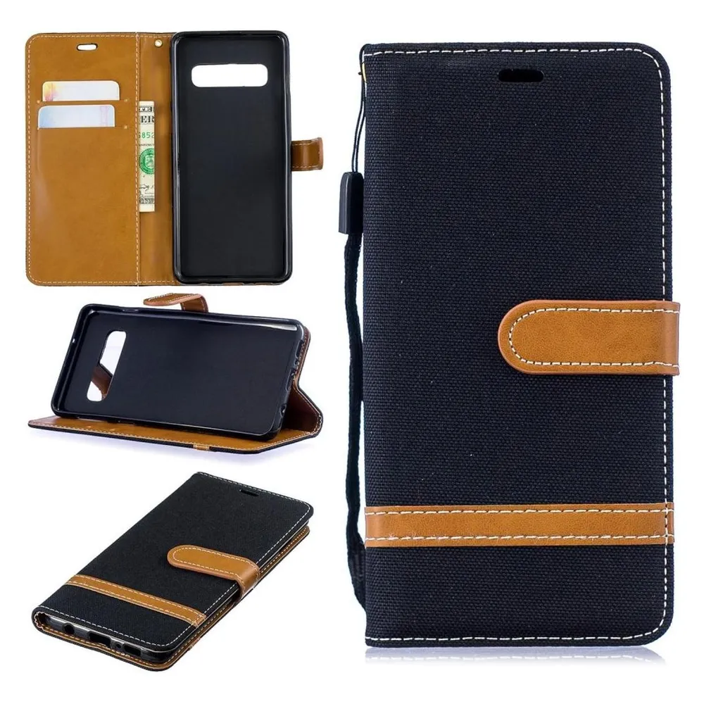 König Design Hülle Handy Schutz für Samsung Galaxy S10 Case Cover Tasche Wallet Etui Bumper (Samsung Galaxy S10)