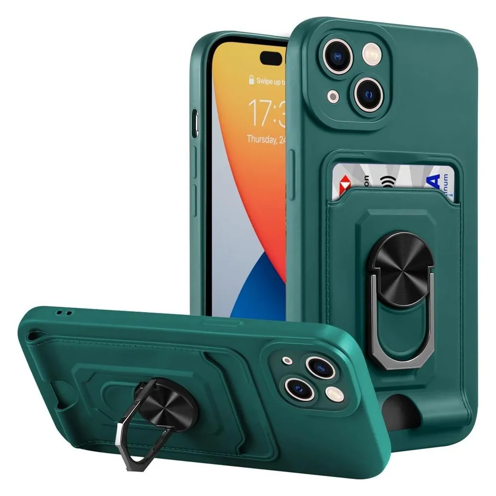 König Design Hülle Handy Schutz für Apple iPhone 14 Serie Case Cover Tasche Etuis Kartenfach (Apple iPhone 14 Pro Max)