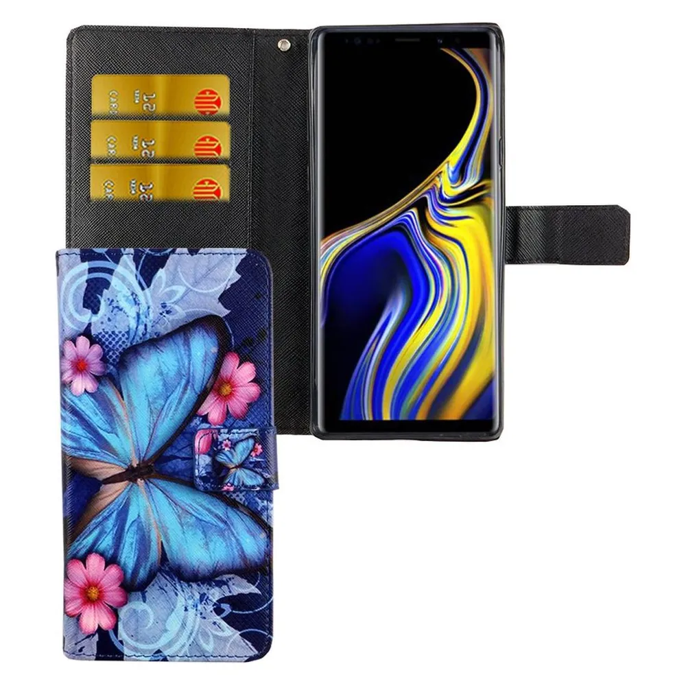 König Design Hülle Handy Schutz für Samsung Galaxy Note 9 Case Cover Tasche Wallet Etui Neu (Samsung Galaxy Note 9)