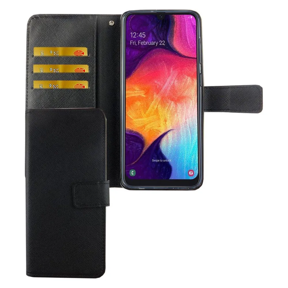 König Design Hülle Handy Schutz für Samsung Galaxy A50 Case Cover Tasche Wallet Etui Bumper (Samsung Galaxy A50)