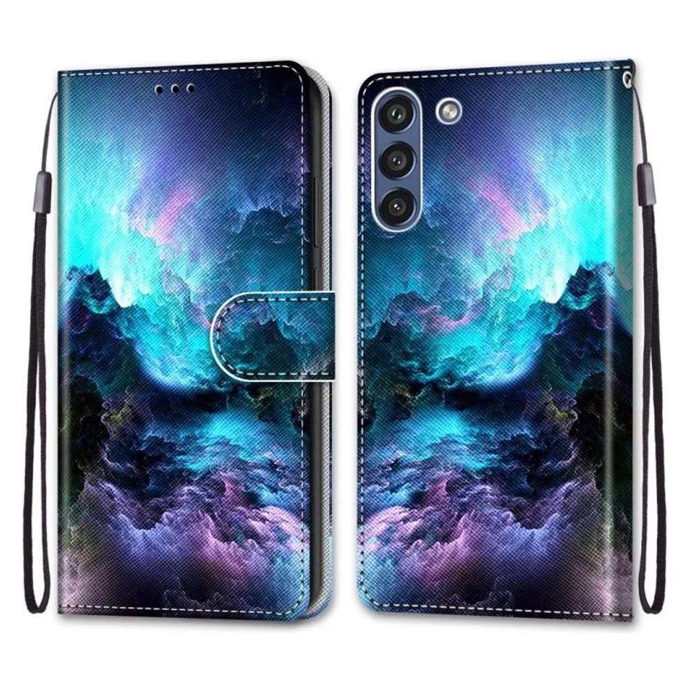 König Design Hülle Handy Schutz für Samsung Galaxy S21 FE Case Flip Cover Tasche Etui Bumper (Samsung Galaxy S21 FE)