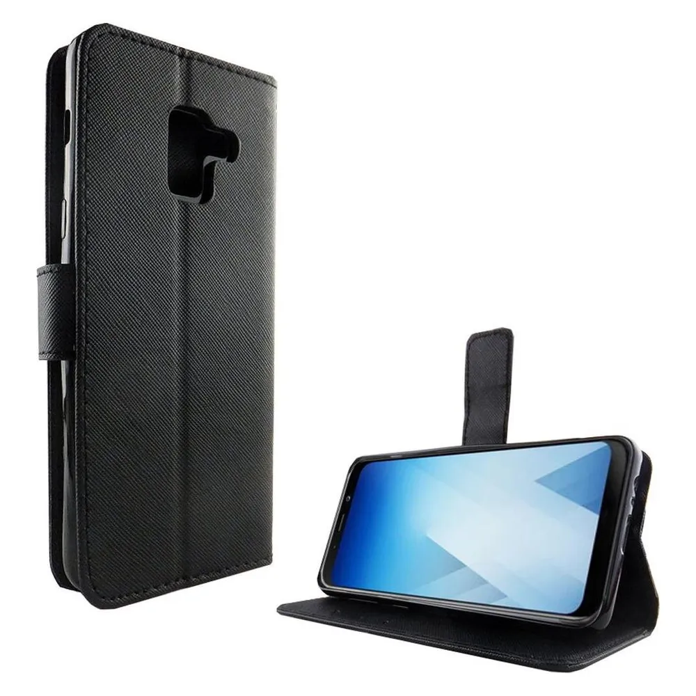 König Design Hülle Handy Schutz für Samsung Galaxy A8 (2018) Case Cover Tasche Wallet Etui (Samsung Galaxy A8 (2018))
