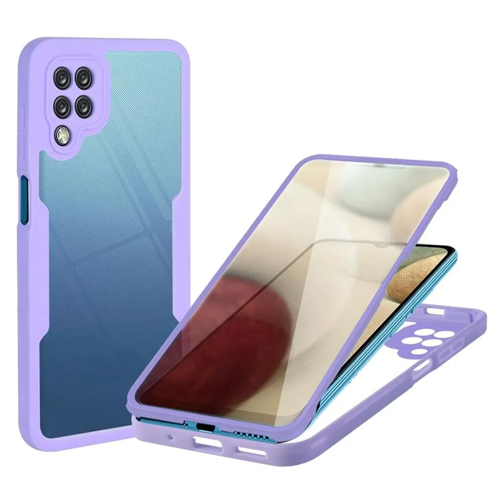 König Design Hülle Handy Schutz für Samsung Galaxy A12 Case Full Cover Tasche Etuis Bumper (Samsung Galaxy A12)
