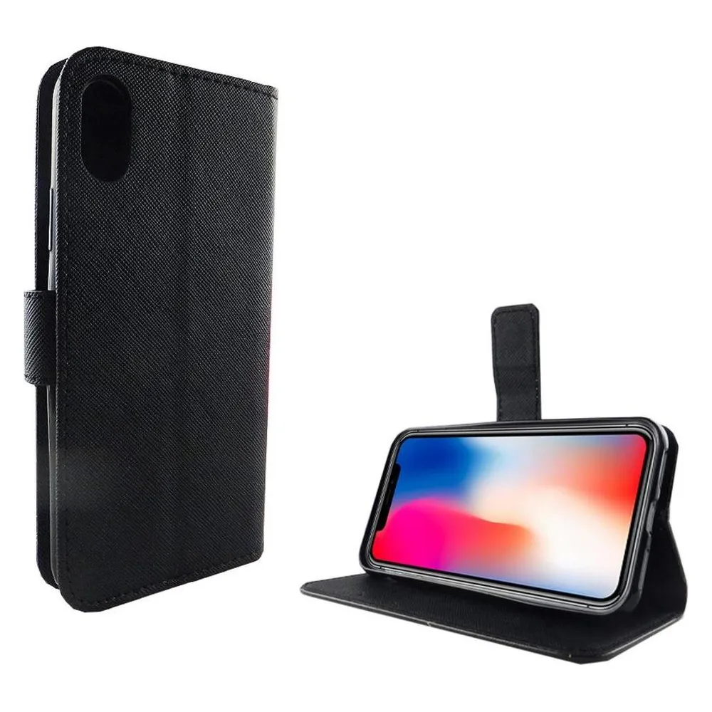 König Design Hülle Handy Schutz für Apple iPhone XS Case Cover Tasche Wallet Etui Handyhülle (Apple iPhone XS)