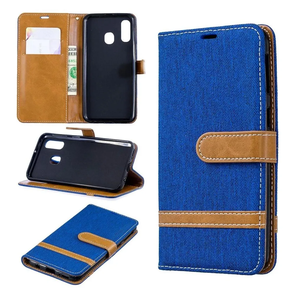 König Design Hülle Handy Schutz für Samsung Galaxy A40 Case Cover Tasche Wallet Etui Bumper (Samsung Galaxy A40)
