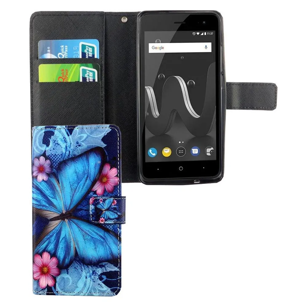 König Design Hülle Handy Schutz für Wiko Jerry 2 Case Cover Tasche Wallet Etui Handyhülle Neu (Wiko Jerry 2)
