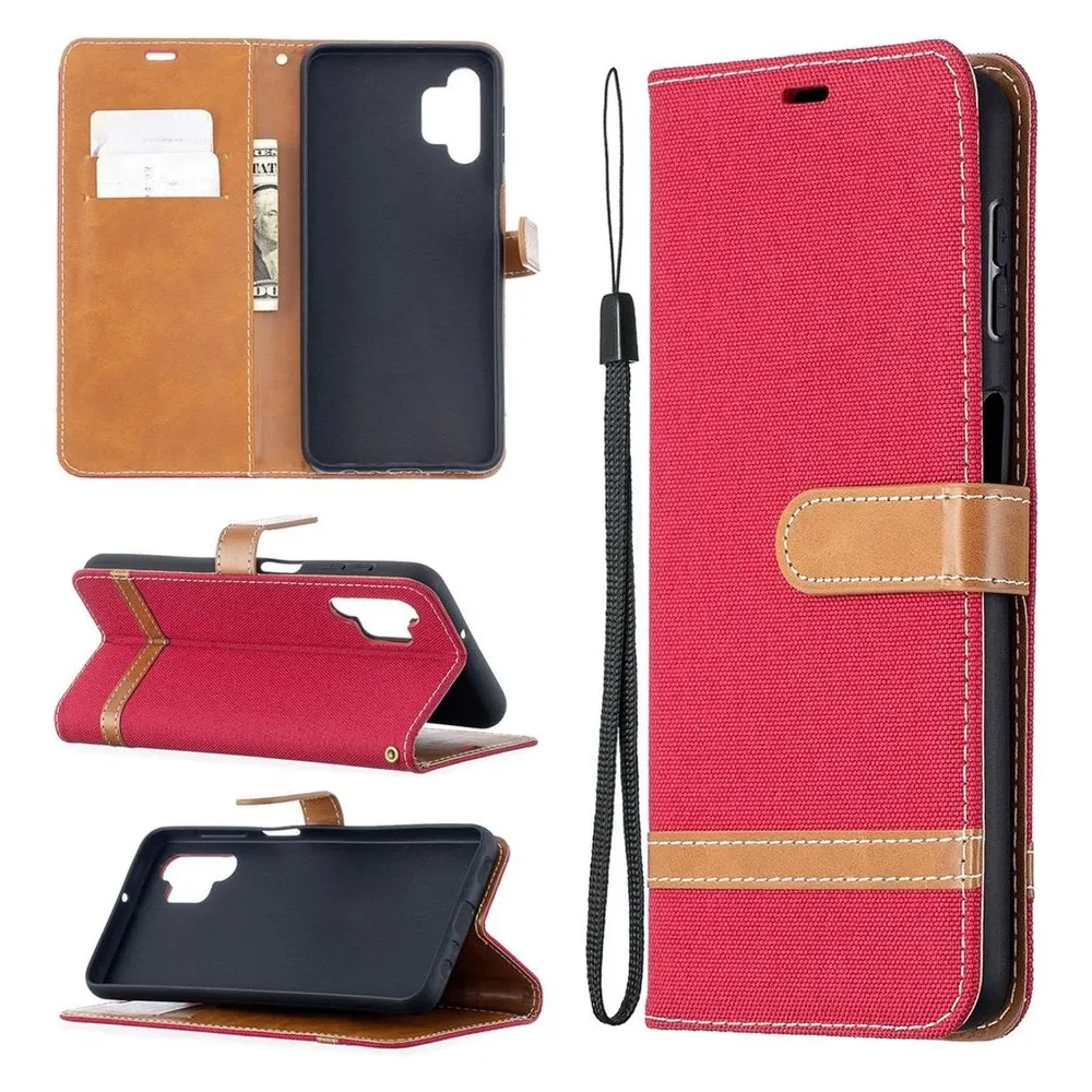 König Design Hülle Handy Schutz für Samsung Galaxy A32 5G Case Cover Tasche Wallet Etui Neu (Samsung Galaxy A32 5G)