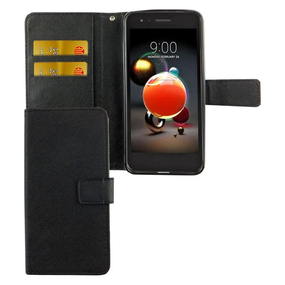 König Design Hülle Handy Schutz für LG K8 (2018) Case Cover Tasche Wallet Etui Handyhülle Neu (LG K8 2018)