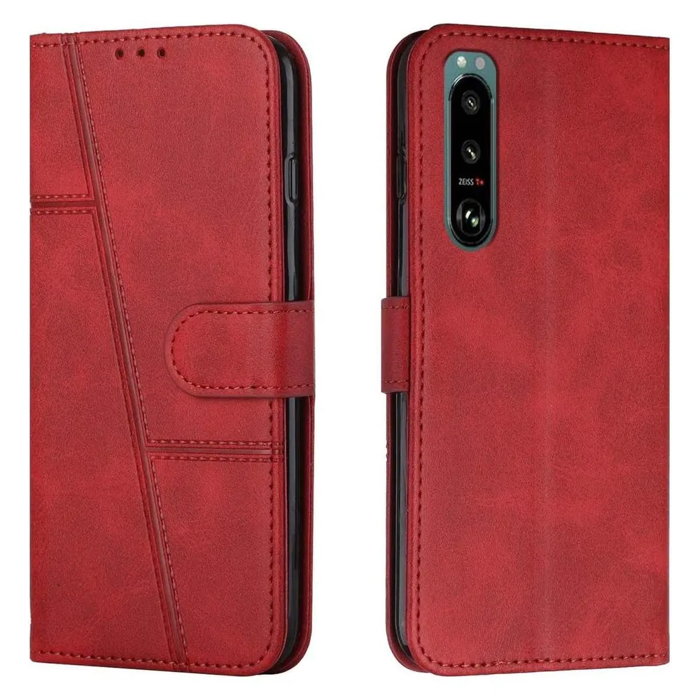 König Design Hülle Handy Schutz für Sony Xperia 5 III Case Cover Tasche Etuis Bumper Wallet (Sony Xperia 5 III)
