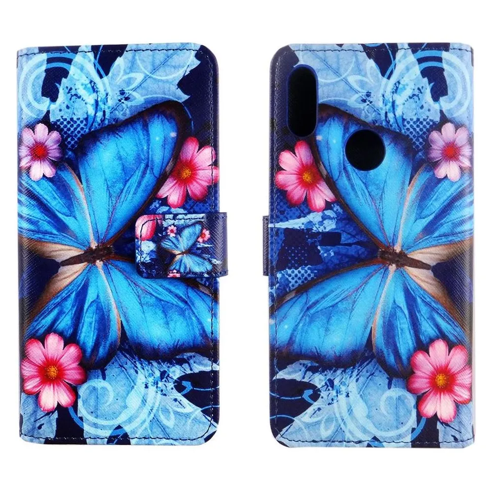 König Design Hülle Handy Schutz für Huawei Y6 (2019) Case Cover Tasche Wallet Etui Handyhülle (Huawei Y6 (2019))