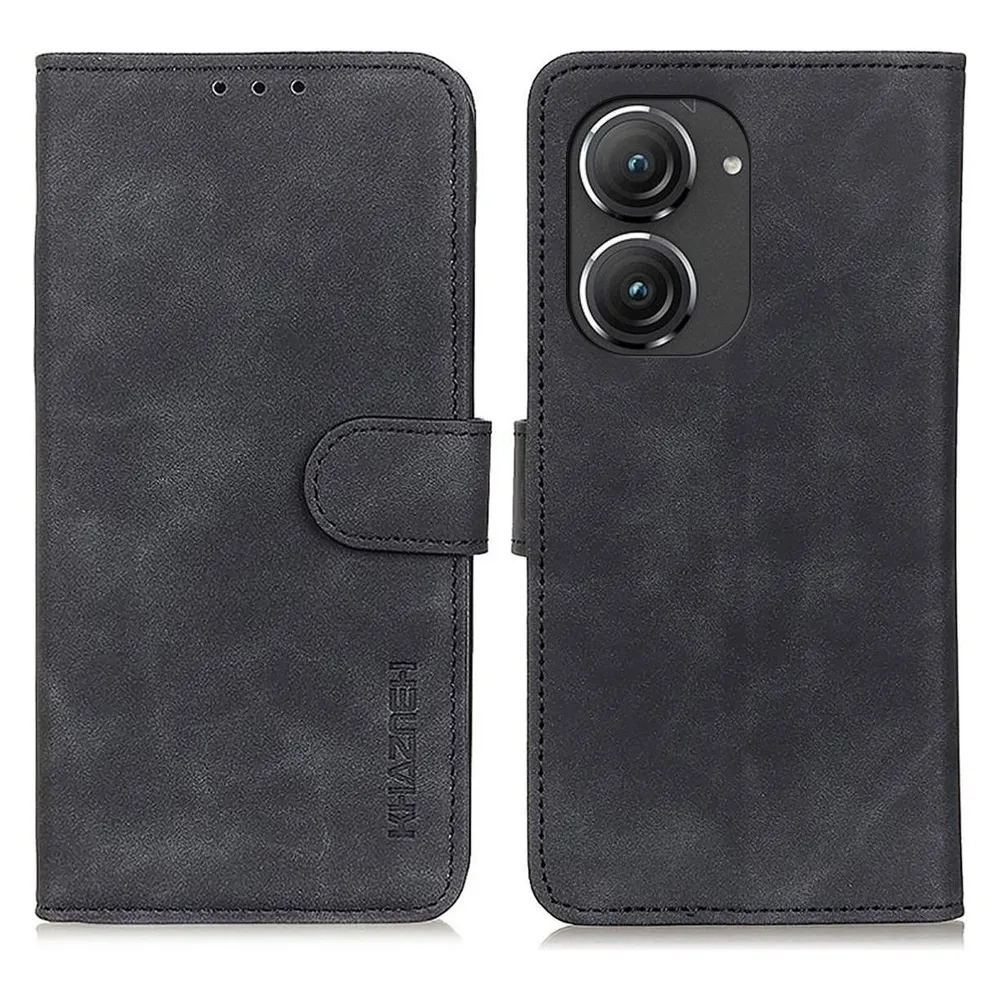 König Design Hülle Handy Schutz für Asus Zenfone 9 Case Cover Bumper Kartenfach Etuis Tasche