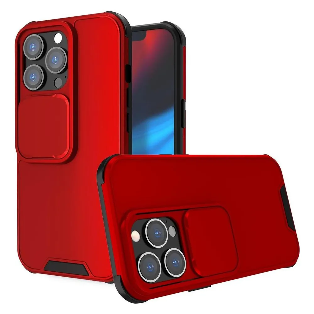 König Design Hülle Handy Schutz für Apple iPhone 13 Pro Max Case Cover Tasche Etui Bumper Rot (Apple iPhone 13 Pro Max)