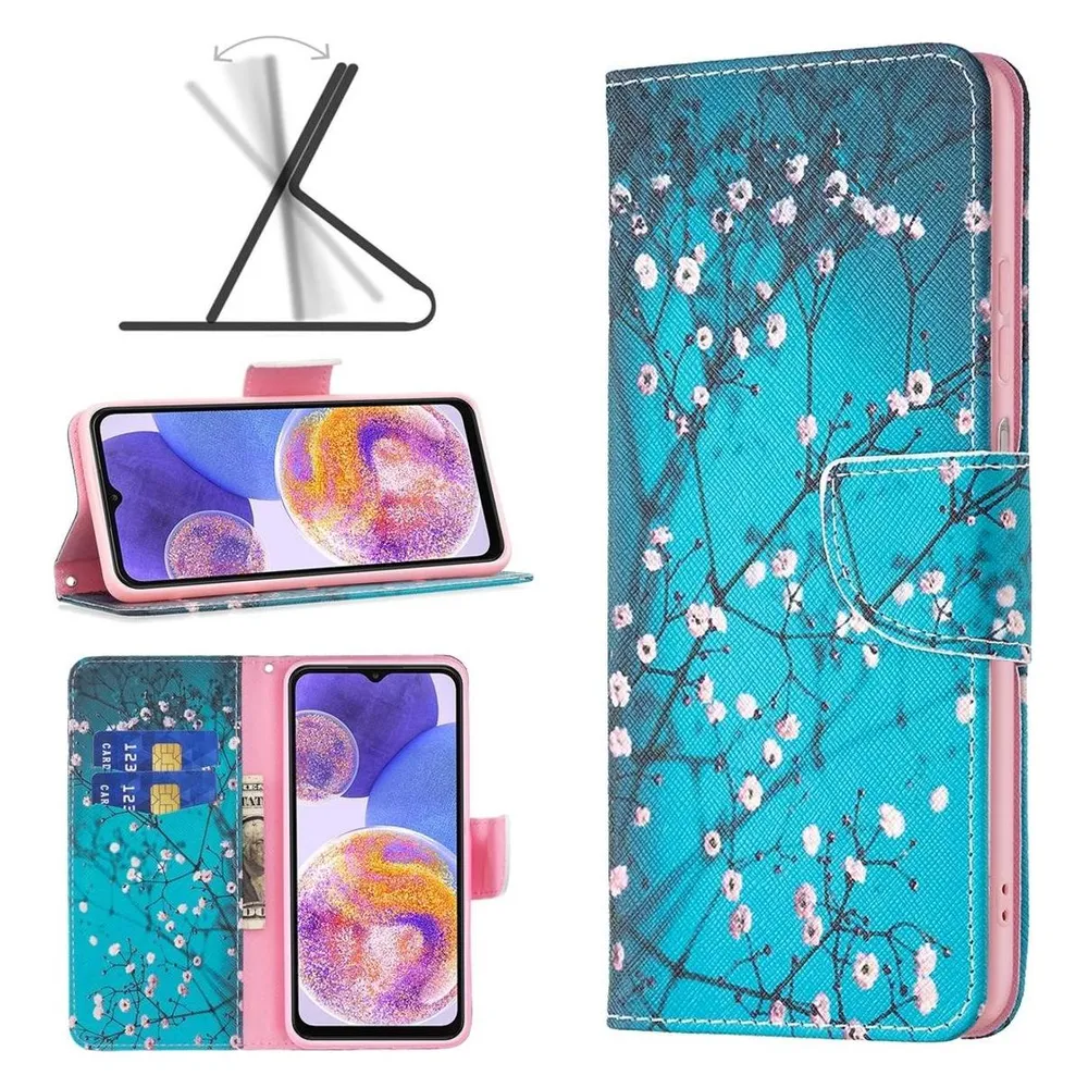 König Design Hülle Handy Schutz für Samsung Galaxy A23 Case Cover Tasche Wallet Etui 360 Grad (Samsung Galaxy A23)