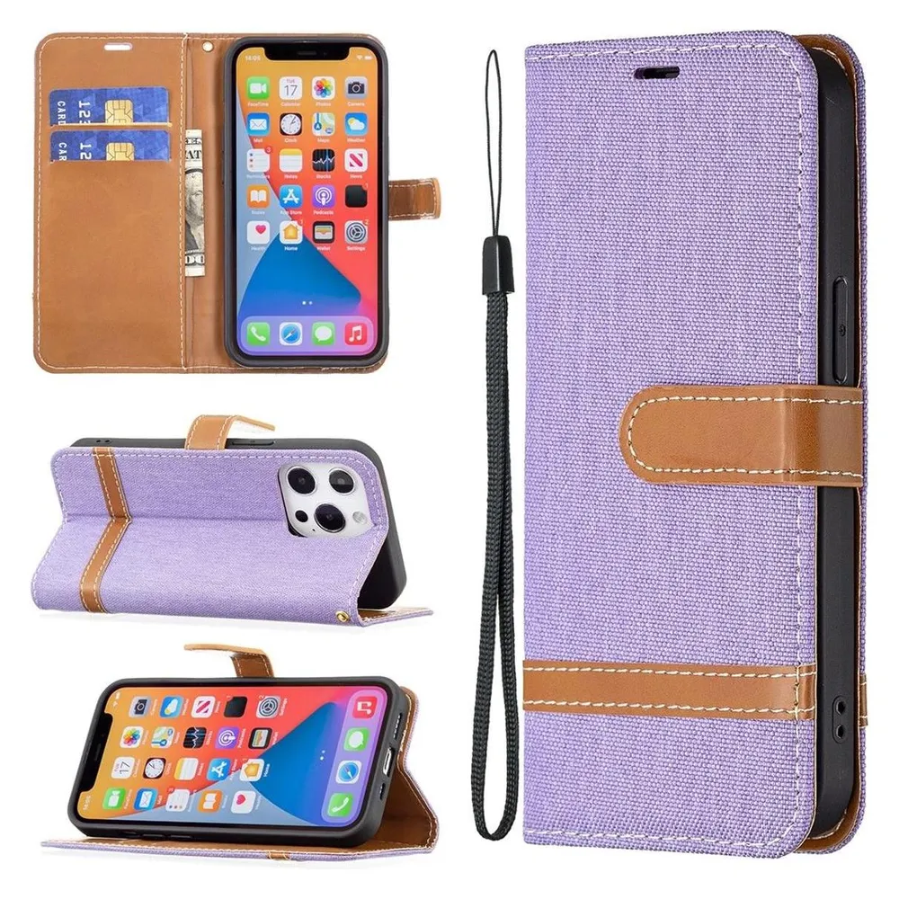 König Design Hülle Handy Schutz für Apple iPhone 13 Pro Case Cover Tasche Etui Bumper Violett (Apple iPhone 13 Pro)