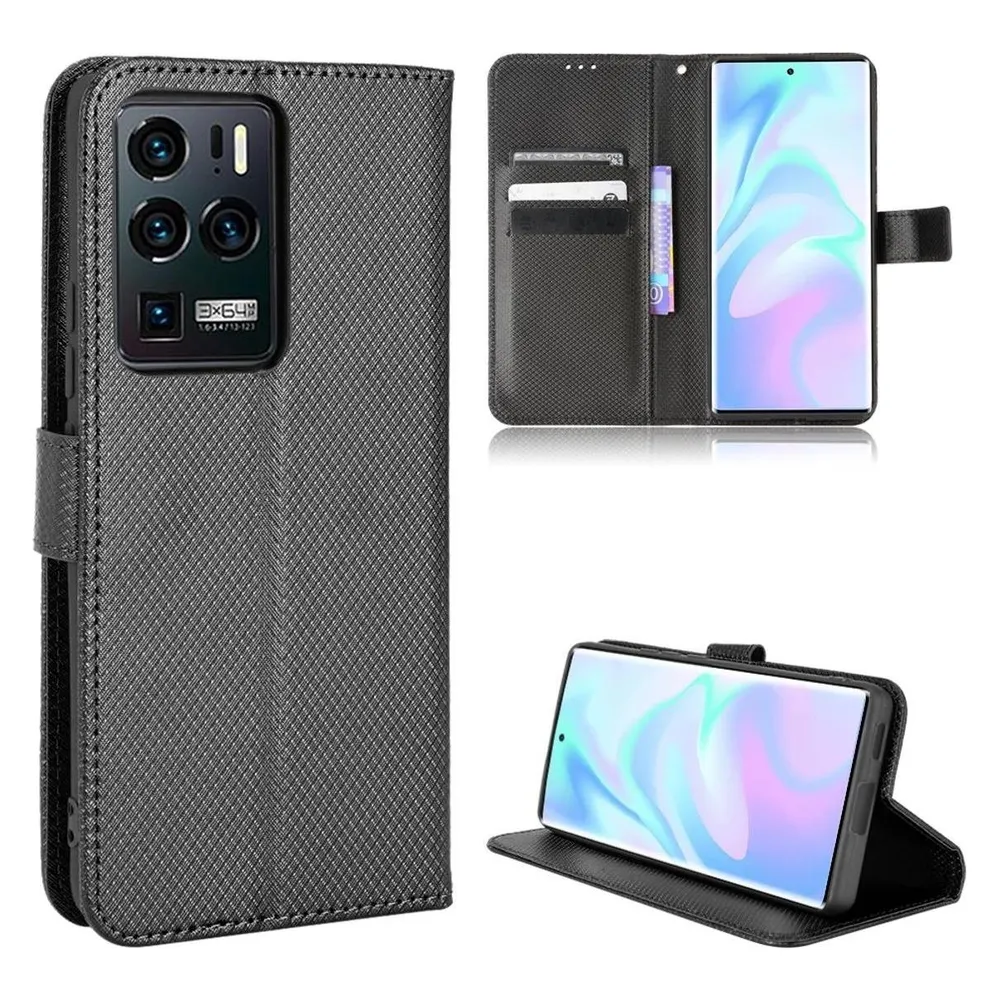 König Design Hülle Handy Schutz für Huawei Motorola Xiaomi ZTE Case Cover Bumper Wallet Etuis (ZTE Axon 30 Ultra 5G)