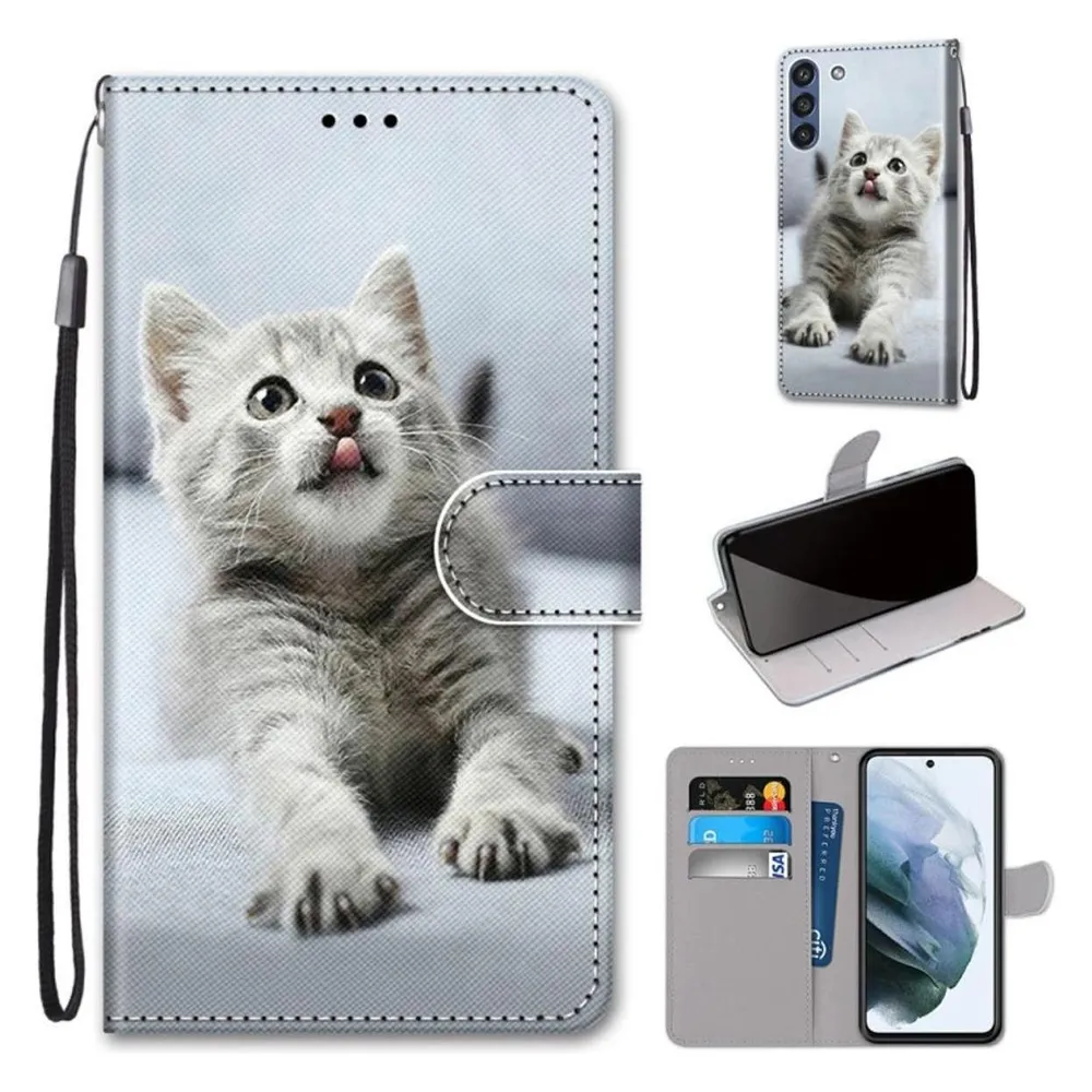 König Design Hülle Handy Schutz für Samsung Galaxy S21 FE Case Flip Cover Tasche Etui Bumper (Samsung Galaxy S21 FE)