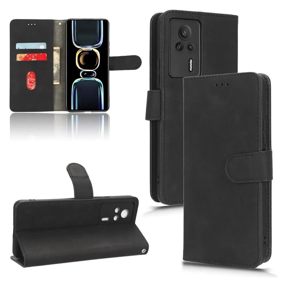 König Design Hülle Handy Schutz für Honor Motorola Xiaomi Case Cover Tasche Etuis PU-Leder (Xiaomi Redmi K60E 5G)