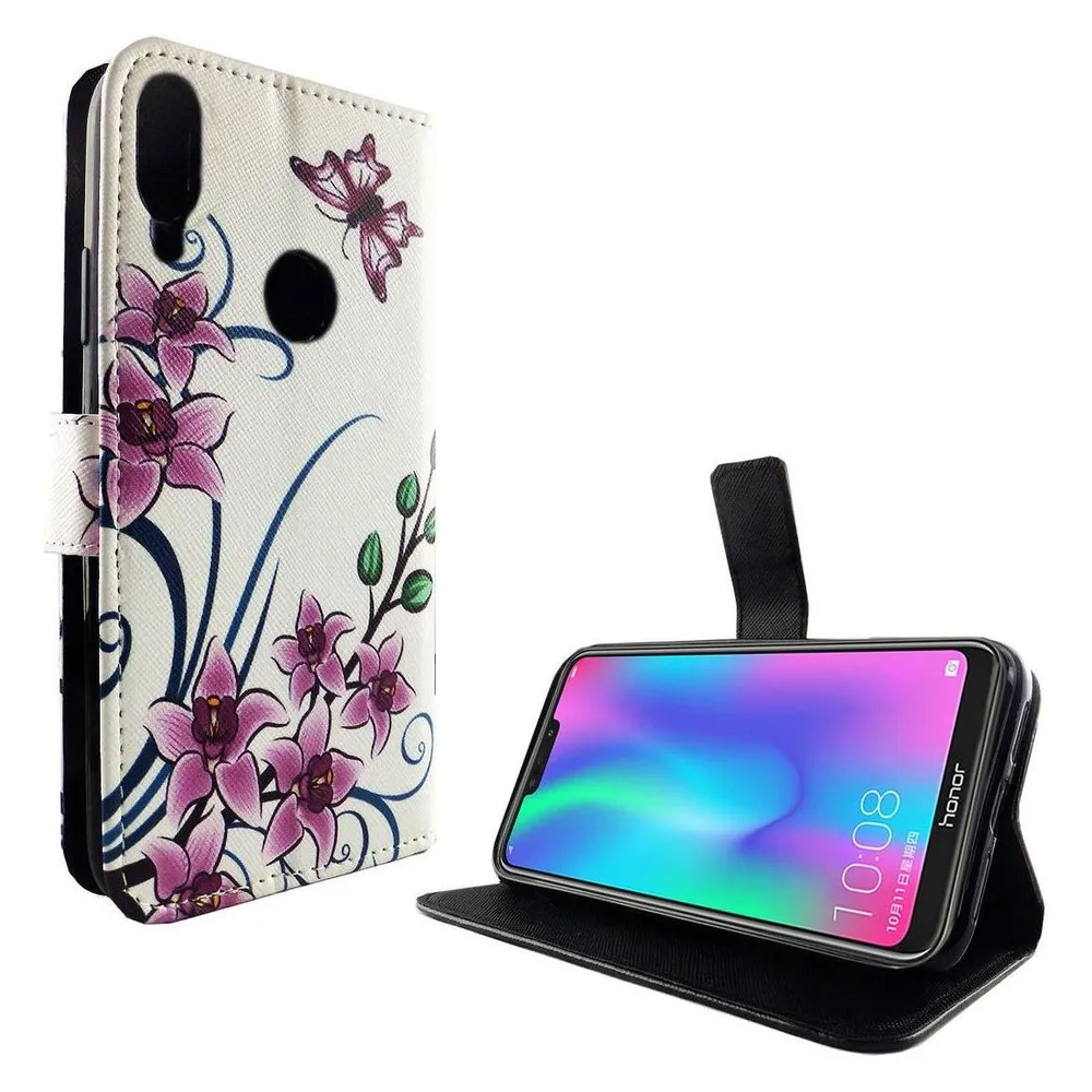 König Design Hülle Handy Schutz für Huawei P Smart 2019 Case Cover Tasche Wallet Etui Bumper (Huawei P Smart (2019))
