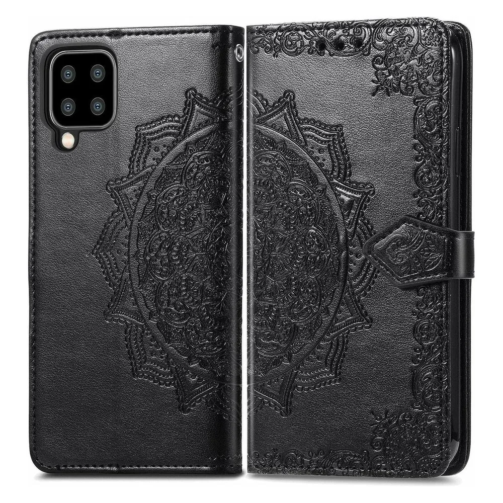 König Design Hülle Handy Schutz für Samsung Galaxy A22 5G Case Cover Tasche Etuis Schwarz Neu (Samsung Galaxy A22 5G)