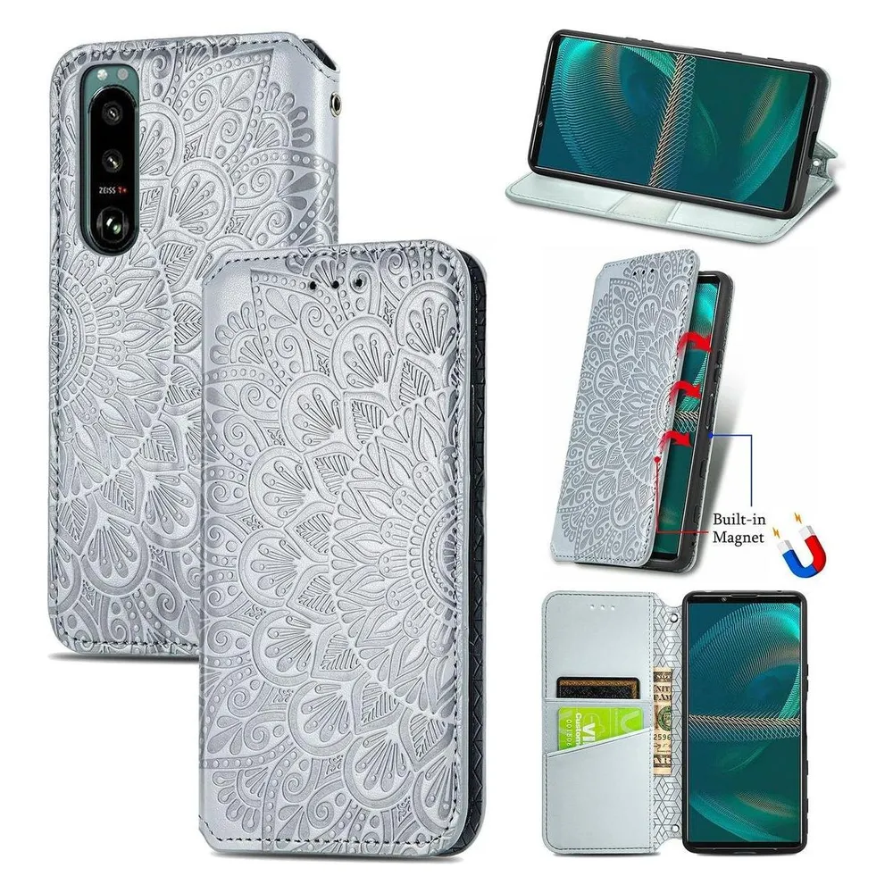 König Design Hülle Handy Schutz für Sony Xperia 5 III Case Flip Cover Tasche Etuis Bumper (Sony Xperia 5 III)