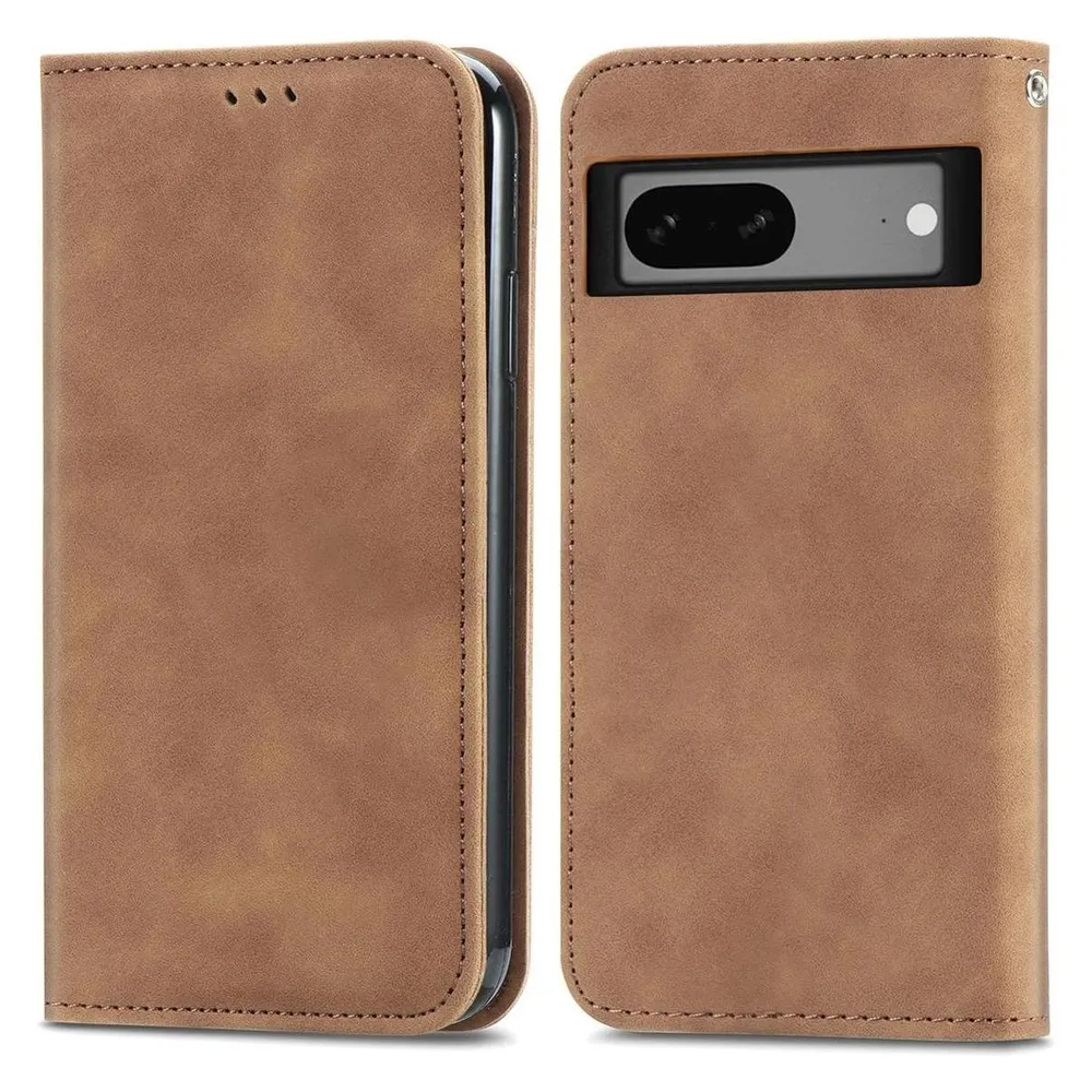 König Design Hülle Handy Schutz für Google Pixel 7A Case Cover Klapp Tasche Wallet Etuis Neu (Google Pixel 7a)