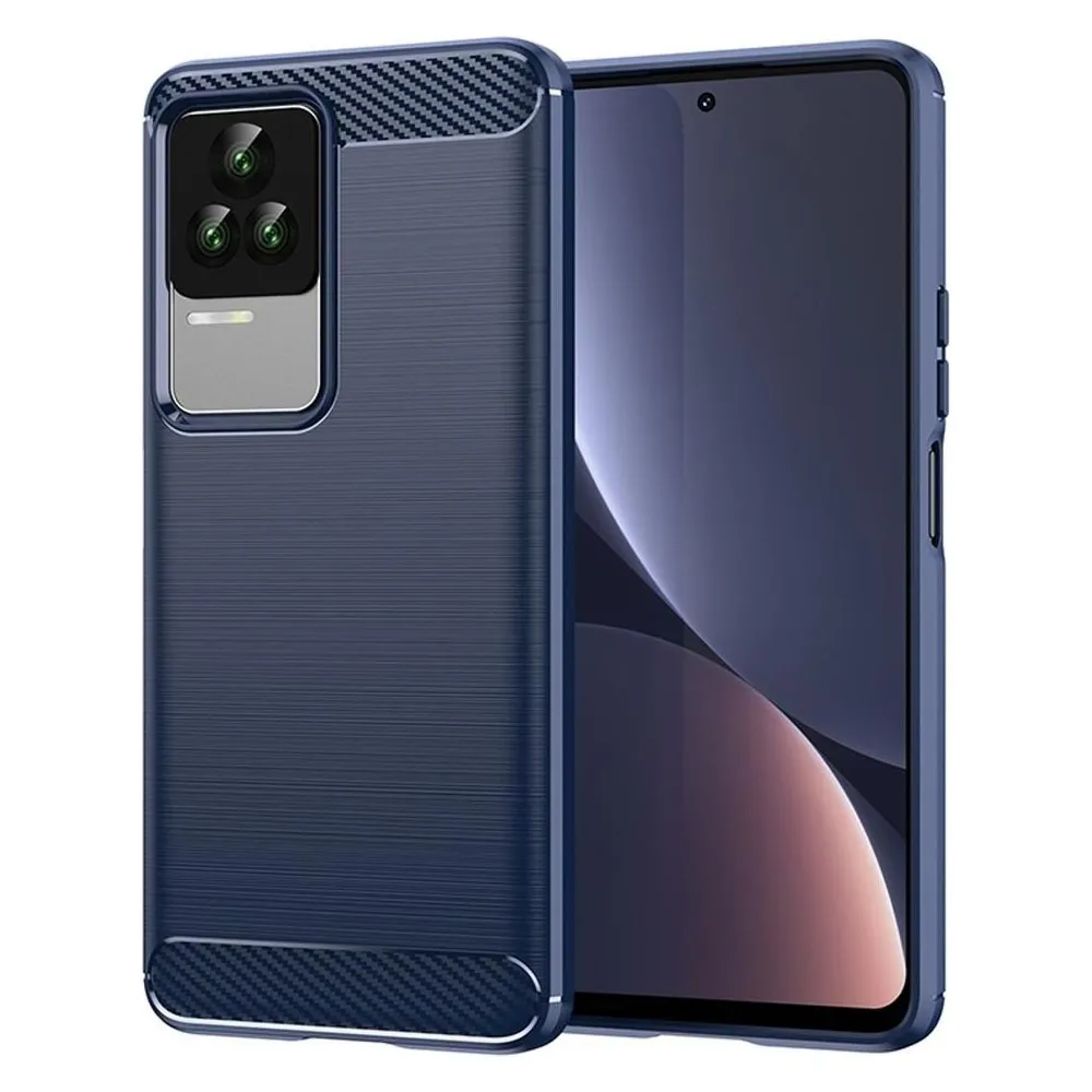 König Design Hülle Handy Schutz für Xiaomi Sony Samsung Case Cover Bumper Carbon Optik Etuis (Xiaomi Redmi K40s)