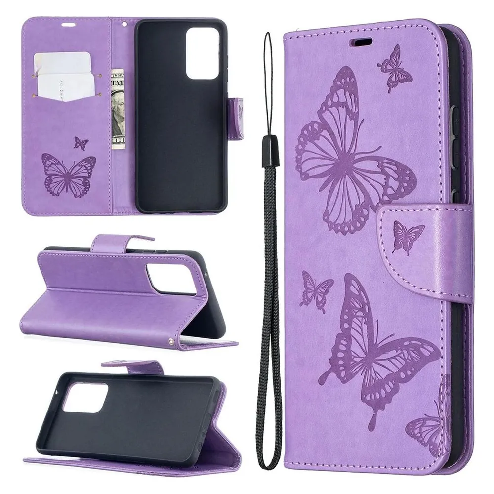 König Design Hülle Handy Schutz für Samsung Galaxy A52 4G 5G A52s Case Cover Tasche Violett (Samsung Galaxy A52, Samsung Galaxy A52s 5G)