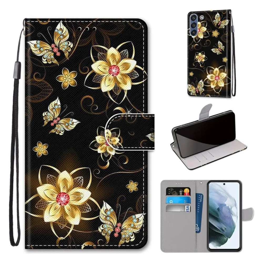 König Design Hülle Handy Schutz für Samsung Galaxy S21 FE Case Flip Cover Tasche Etui Bumper (Samsung Galaxy S21 FE)