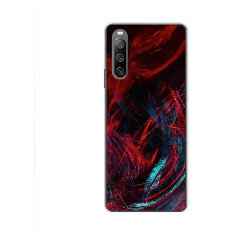 König Design Hülle Handy Schutz für Sony Xperia 10 IV Case Cover Tasche Bumper Etuis TPU Neu (Sony Xperia 10 IV)