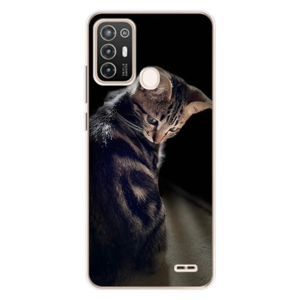 König Design Hülle Handy Schutz für ZTE Blade A52 Case Cover Tasche Bumper Etuis Backcover (ZTE Blade A52)