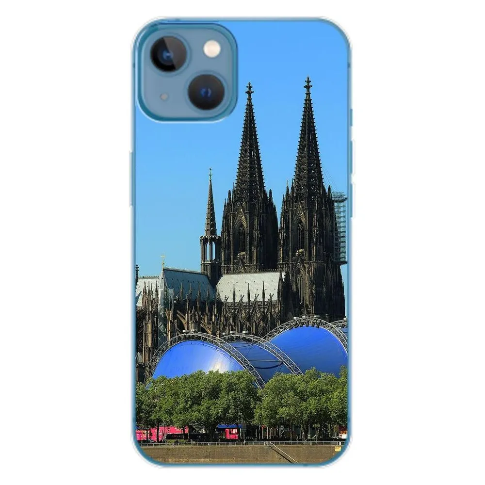 König Design Hülle Handy Schutz für Apple iPhone 14 Case Cover Tasche Bumper Etuis TPU Neu (Apple iPhone 14)
