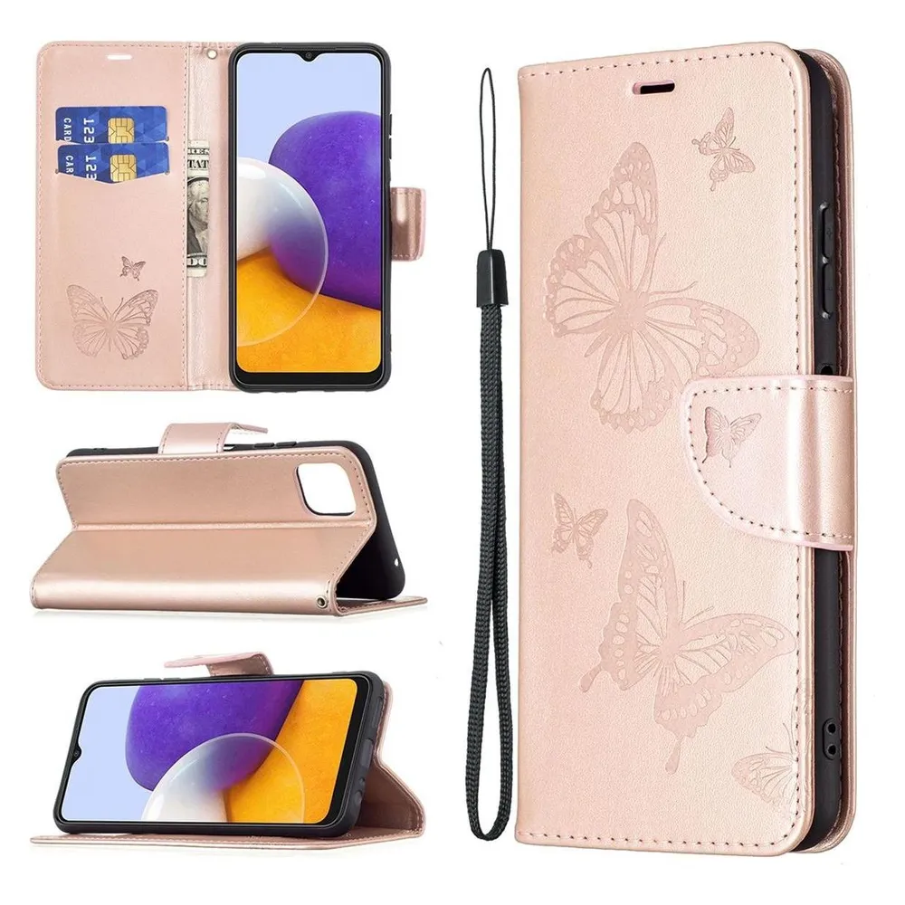 König Design Hülle Handy Schutz für Samsung Galaxy A22 5G Case Cover Tasche Etui Bumper Rosa (Samsung Galaxy A22 5G)