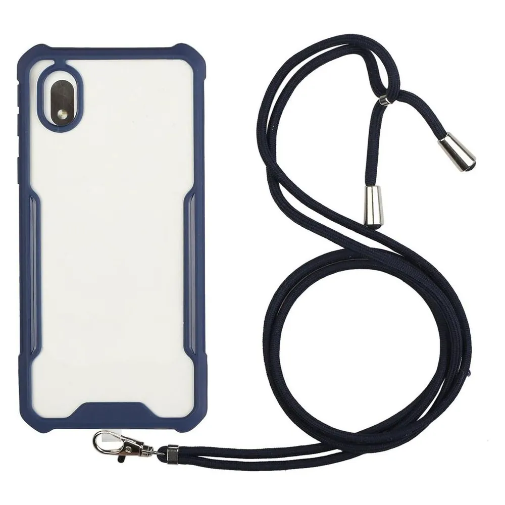 König Design Hülle Handy Schutz für Samsung Galaxy A01 Core Case Cover Tasche Etuis Blau Neu