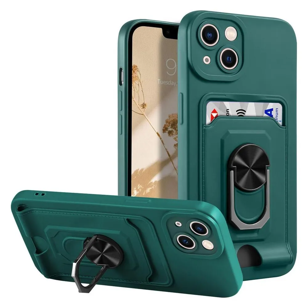 König Design Hülle Handy Schutz für Apple iPhone 14 Serie Case Cover Tasche Etuis Kartenfach (Apple iPhone 14)