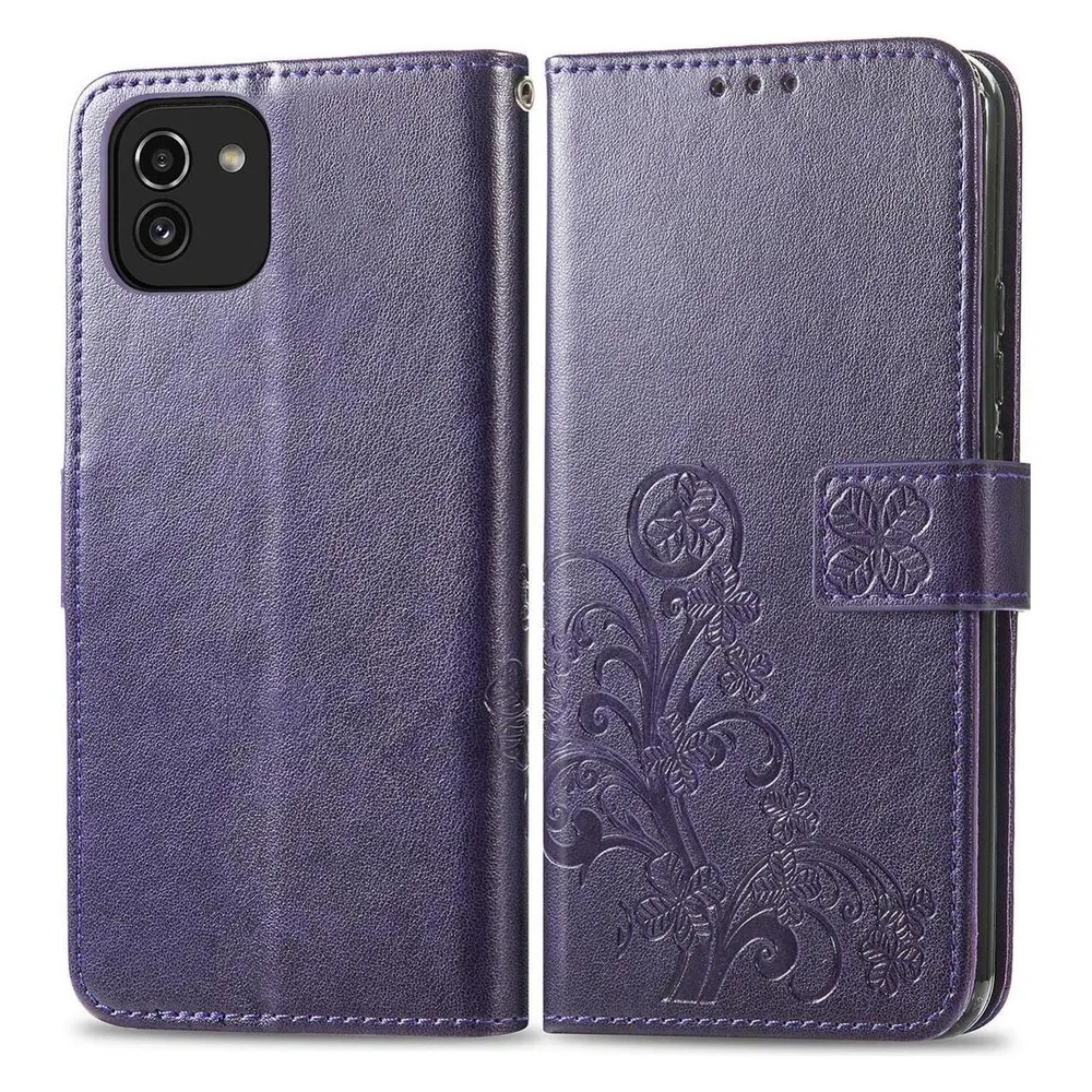 König Design Hülle Handy Schutz für Samsung Galaxy A03 Case Cover Tasche Wallet Etui 360 Grad (Samsung Galaxy A03)