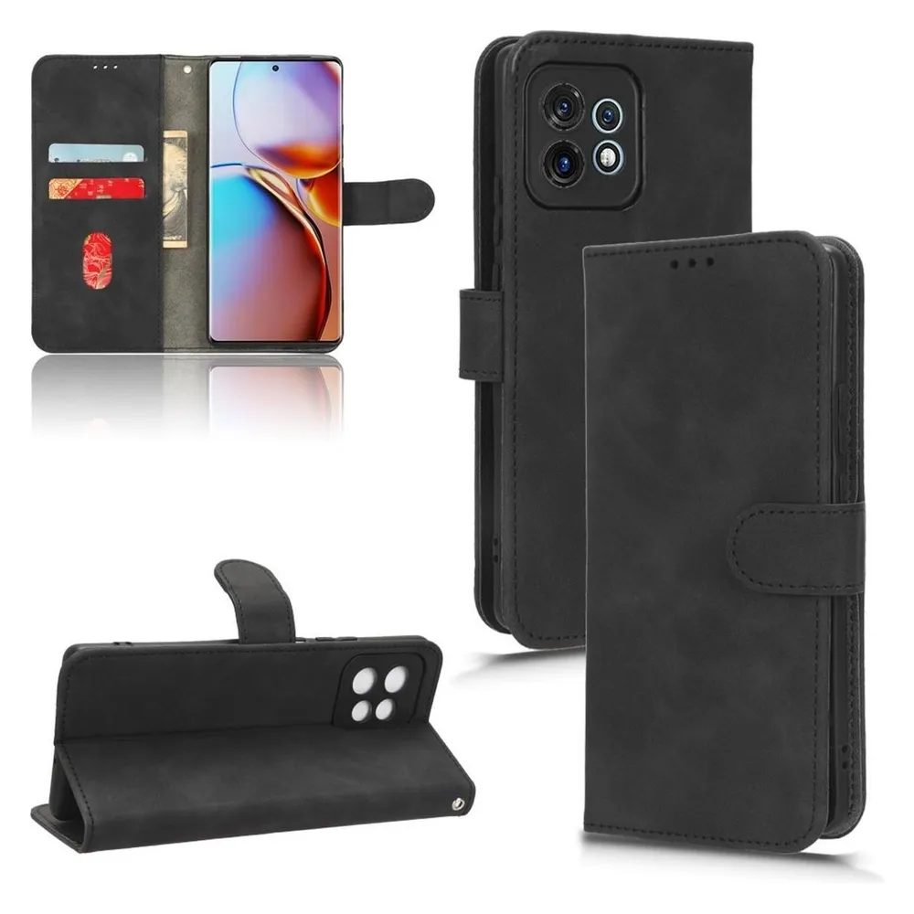 König Design Hülle Handy Schutz für Honor Motorola Xiaomi Case Cover Tasche Etuis PU-Leder (Motorola Moto X40)