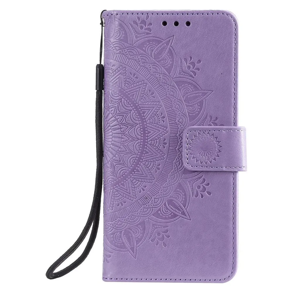 König Design Hülle Handy Schutz für Xiaomi Mi 11 Lite Case Flip Cover Tasche Etuis Violett (Xiaomi Mi 11 Lite)