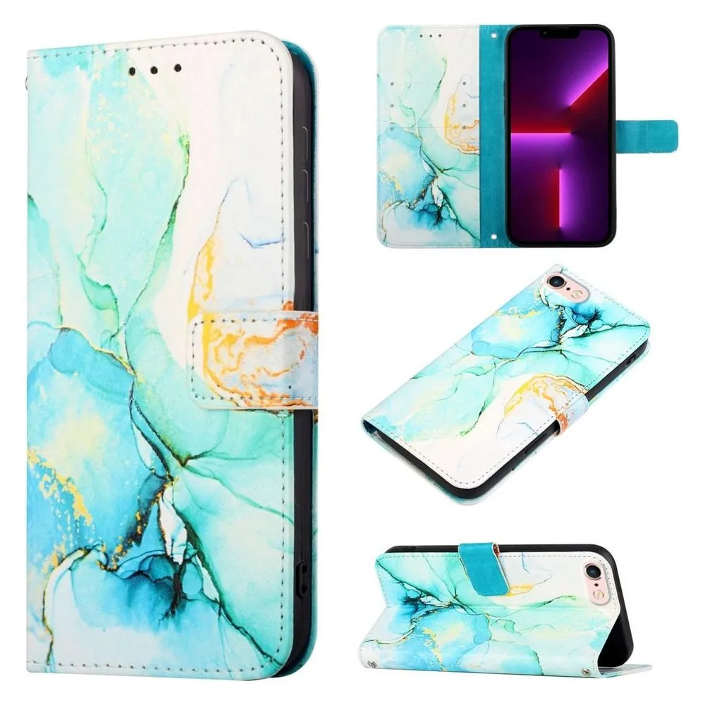 König Design Hülle Handy Schutz für Apple iPhone SE 2022 Case Cover Tasche Wallet 360 Grad (Apple iPhone 7, Apple iPhone 8)