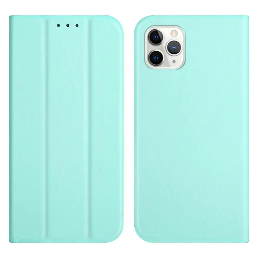 König Design Hülle Handy Schutz für Apple iPhone 13 Pro Case Flip Cover Tasche Etuis Grün Neu (Apple iPhone 13 Pro)